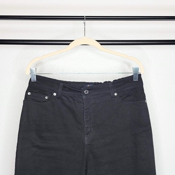 Levi's 512 '02 Perfectly Slimming Black Elastic Waist Beaded Skinny Jeans SZ 16 - Picture 2 of 10